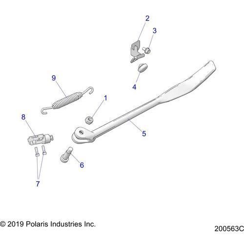 Chassis, Side Stand All Options - 2022 Indian Chieftain Standard 111 Schematic-21388 OEM Schematic