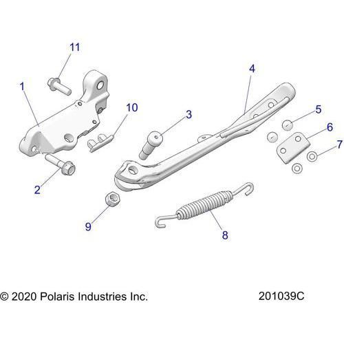 Chassis, Side Stand All Options - 2022 Indian Scout Sixty Schematic-20369 OEM Schematic