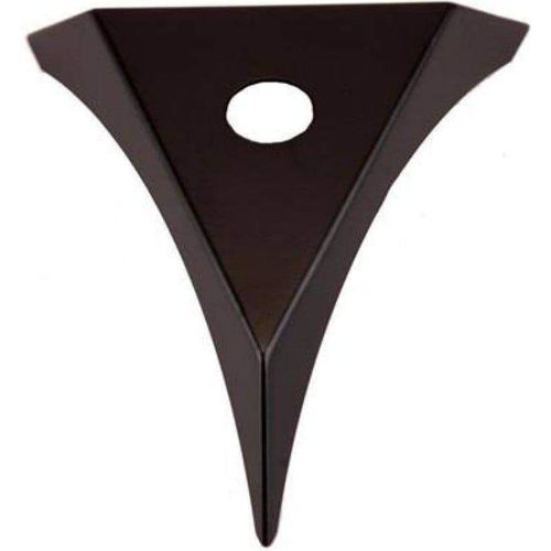 Cheese Wedge Left Side Flat Black by Witchdoctors WD-CWLFB Cheese Wedge