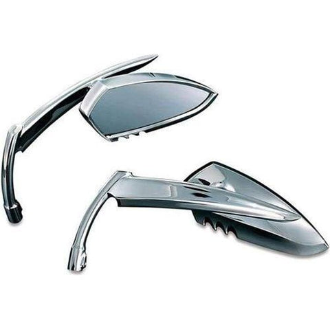 Chrome Scythe Mirrors by Kuryakyn Witchdoctors