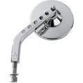 Chrome Viewtech 7 Stock HD Position 3-1/4 Round Mirror Left Side By Joker Machine