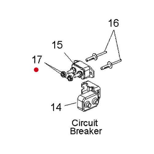 Circuit Breaker Nut by Polaris 7541931 Circuit Breaker