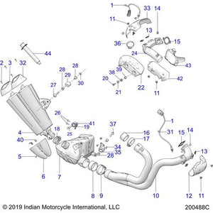 Clamp-Exhaust 52-57 by Polaris 7082483 Muffler Clamp