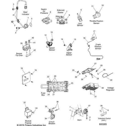 Off Road Express OEM Hardware Clip, Plastic Dart by Polaris 7670078