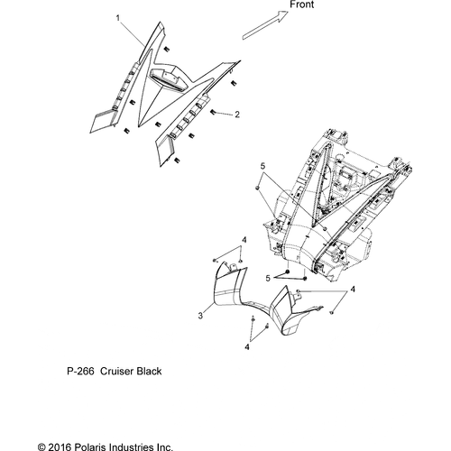 Clip, Trim by Polaris 7081303 OEM Clip