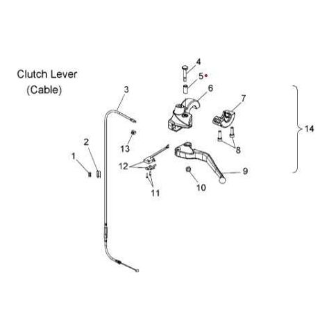 Clutch Lever Bushing by Polaris 5335070 Cable Repair
