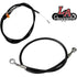 Parts Unlimited Cable Kit Complete Cable Kit Black Stock for Scout by LA Choppers LA-8400KT-08B