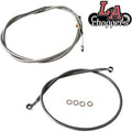 Complete Cable Kit Stainless 12-14" for Scout by LA Choppers