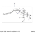 Controls, Clutch Lever Asm - 2020 Indian Ftr 1200 Carbon Le