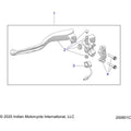 Controls, Clutch Lever Asm - 2022 Indian Ftr 1200 Carbon