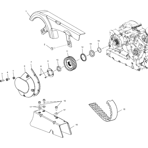 Hex Nut by Polaris 7547209 OEM Nut