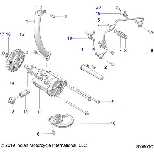 Coupler Oil Feed Cam Cover by Polaris 2521320 OEM Hardware