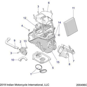 Cover Air-Filter E5 by Polaris 5457154 Airbox Cover