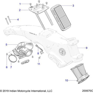 Cover-Airbox Hatch by Polaris 5455414 Airbox Cover