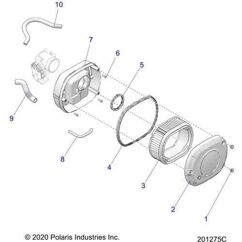 Cover Airbox TxBlack by Polaris 5268466-626 Airbox Cover