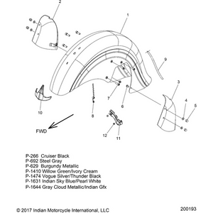 Cover Caliper LH by Polaris 1019539-692 Brake Caliper Cover