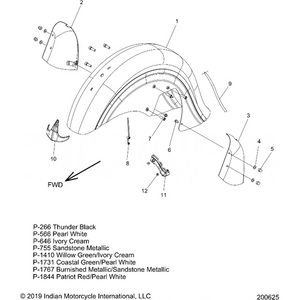 Cover, Caliper, LH by Polaris 1025150-266 Brake Caliper Cover