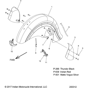 Cover, Caliper, LH by Polaris 1025150-639 Brake Caliper Cover