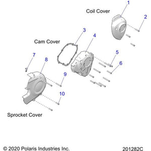 Cover Cam Outer Mach Black by Polaris 5138237-521 Cam Cover