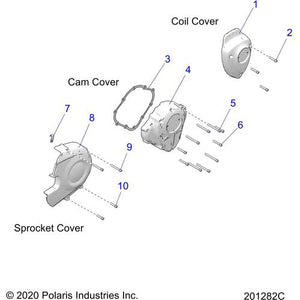 Cover Coil Chrome by Polaris 5633897-156 Cheese Wedge