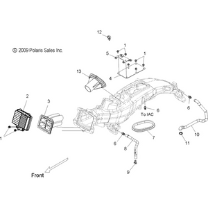 Cover, Damping, Airbox by Polaris 5250346 Airbox Cover