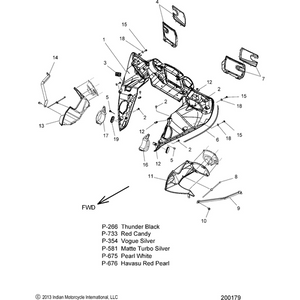 Cover, Driving Light, LH by Polaris 5454240-581 Driving Light Cover