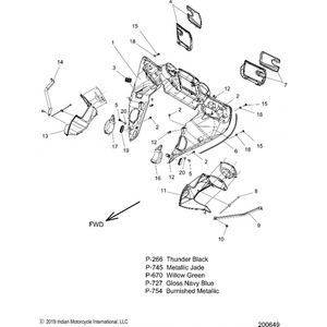 Cover Driving Light LH by Polaris 5454240-670 Driving Light Cover