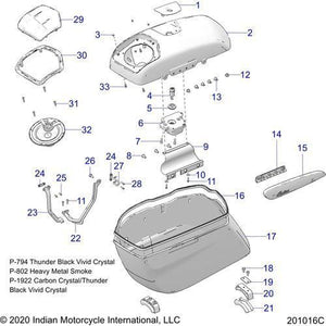 Cover-Hinge Sbag RH Sltsmk by Polaris 5633982-23 Saddlebag Hinge