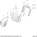 Cover-Nacelle Front Sprf Black by Polaris