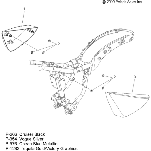 Cover, Side, LH by Polaris 5437324-354 Body Side Cover