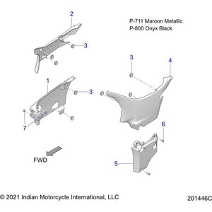 Cover-Side Lower LH Mrnmt by Polaris 5450241-711 Body Side Cover