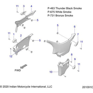 Cover-Side Lower LH Prlwhtsmk by Polaris 5450241-675 Body Side Cover