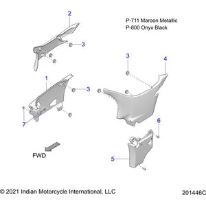 Cover-Side Lower RH Mrnmt by Polaris 5456034-711 Body Side Cover