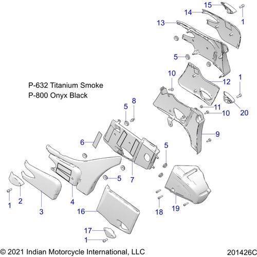 Cover-Side Lower RH Tismk by Polaris 5455010-632 Body Side Cover