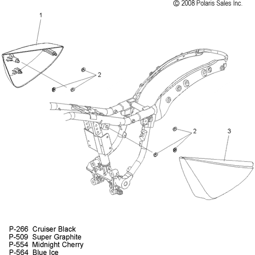 Cover, Side, Rh, Lo [Kingpin Low] by Polaris 5437179-509 Body Side Cover