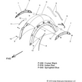 Cover Strut Tour RH Chrome by Polaris
