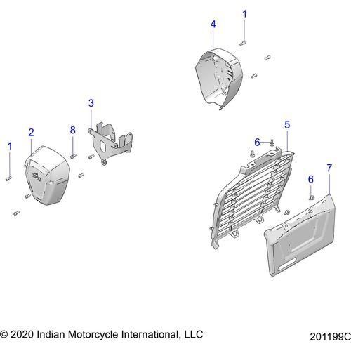 Cover-V RH Chr by Polaris 5634162-156 Intake Cover