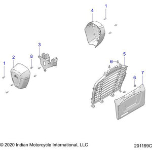 Cover-V RH Chr by Polaris 5634663-156 Intake Cover