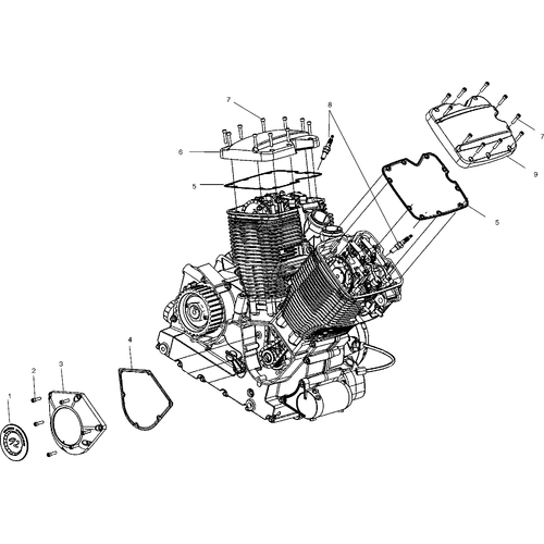 Cover, Valve, Front, Chrome by Polaris 5133858 Valve Cover