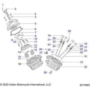 Cover-Valve Rear Ind Tnm by Polaris 3023403-650 Valve Cover