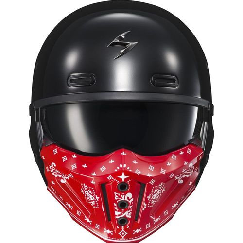 Western Powersports Facemask Gloss Red Covert Helmet Face Mask by Scorpion Exo 52-730-05