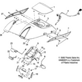Cowl, Seat, Flame Yellow by Polaris 5435331-388 Seat Cowl