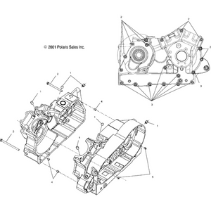 Crankcase Assembly (Incl. 2,4,5) by Polaris 1201914 Crankcase