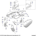 Cvr-Airbox LH Titnm/Redgrfx by Polaris 5454536-1785 Airbox Cover