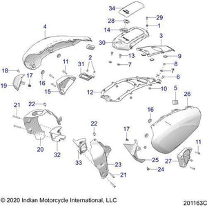 Cvr-Airbox,RH,Oblksmk/Gx by Polaris 5454537-2034 Airbox Cover