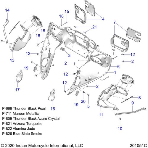 Cvr-Drvng Light LH Blsltsmk by Polaris 5454240-826 Driving Light Cover