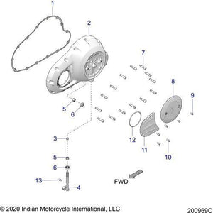 Cvr-Outer Primary Cap Bronze by Polaris 7192350-17 Primary Cover