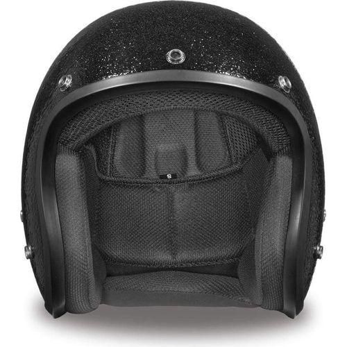 Daytona Cruiser Metal Flake Helmet, Silver / XL