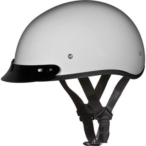 D.O.T. Daytona Skull Cap- Pearl White 2XS