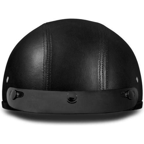 daytona dot skull cap leather motorcycle helmet D.O.T. Daytona Skull Cap- Leather Covered XS